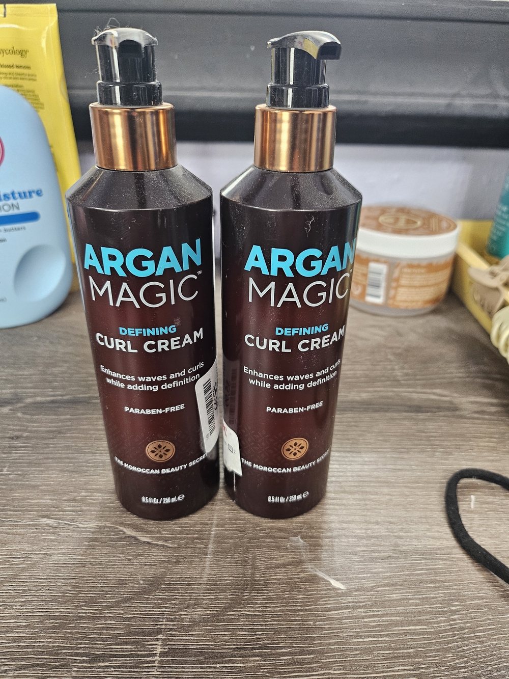 Argan Magic Defining Curl Cream - Brown Bottle with Teal Logo